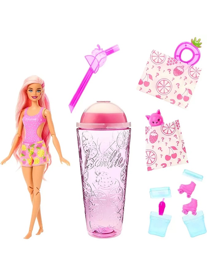 Кукла Barbie "Pop Reveal" серии "Сочные фрукты" – клубничный лимонад цвет разноцветный ЦБ-00231943 SKT000937564 фото