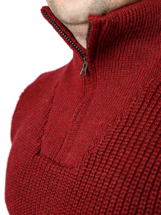 Чоловічий светр 52 колір бордовий ЦБ-00233233 SKT000952723 фото