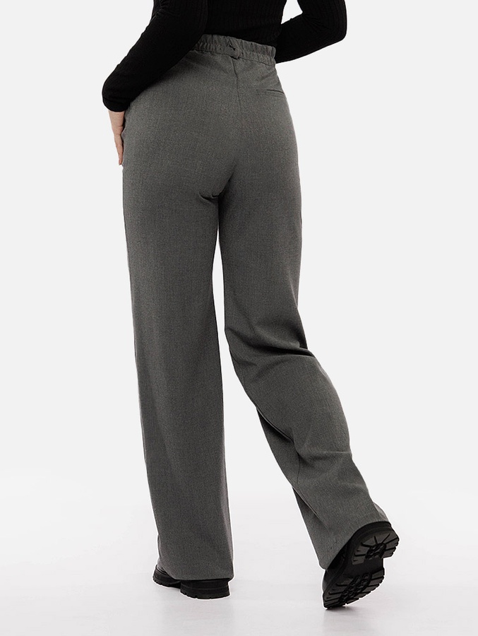 Женские прямые брюки 46 цвет серый ЦБ-00214321 SKT000896180 фото