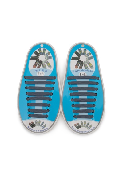Шнурки для хлопчика колір сірий ЦБ-00250812 SKT000994356 фото