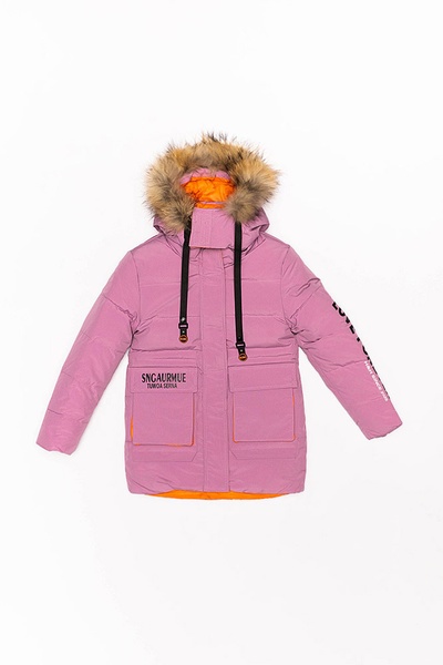 Куртка на дівчинку 134 колір рожевий ЦБ-00196517