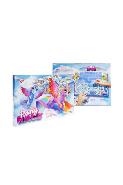 Настільна розважальна гра "Pony Race" колір різнокольоровий ЦБ-00166097 SKT000559619 фото