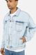 Мужская джинсовая куртка 44 цвет голубой ЦБ-00246429 SKT000984566 фото 5