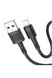USB кабель Hoco X83 Lightning 2.4A 1 м колір чорний ЦБ-00200559 SKT000868650 фото 1