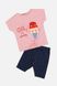 Костюм з шортами на дівчинку 74 колір рожевий ЦБ-00151797 SKT000519009 фото 1