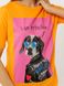 Женская футболка регуляр 48 цвет оранжевый ЦБ-00216951 SKT000901784 фото 2