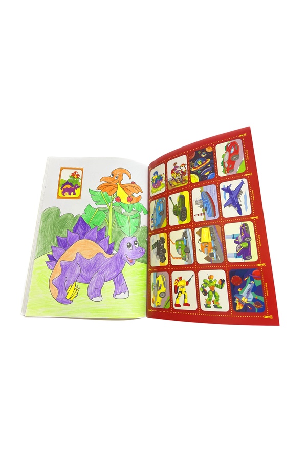 Книжка - Розмальовка-іграшка з кольоровими наклейками колір різнокольоровий 00-00114261 SKT000136322 фото