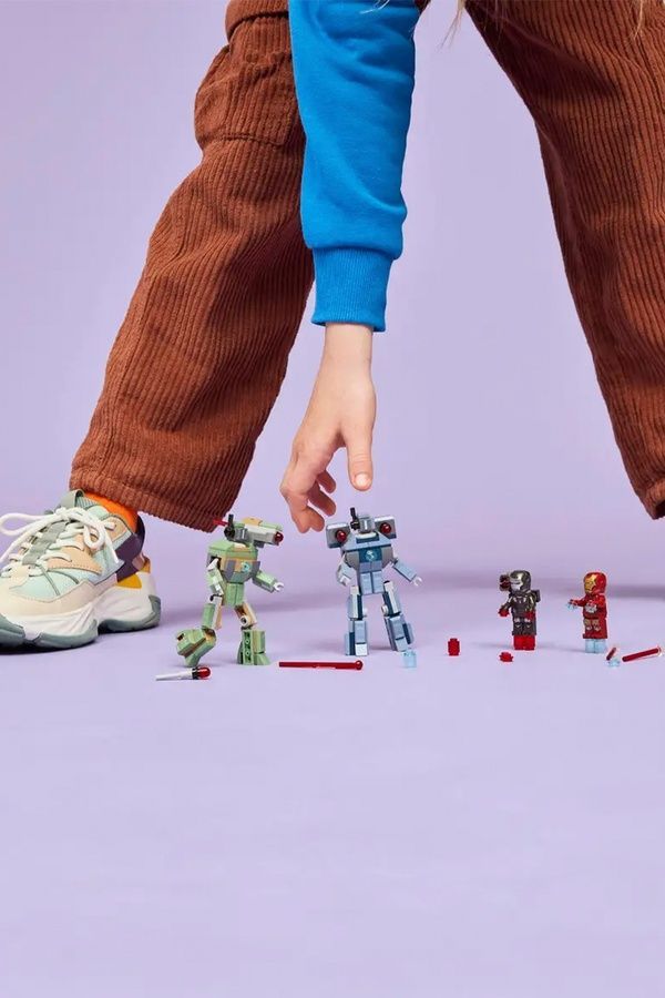 Конструктор LEGO Marvel Залізна людина та Бойова Машина проти Хаммер Дронів, 204 деталі 76320 ЦБ-00282669 фото