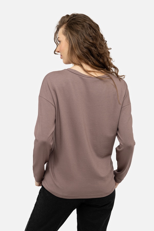 Женский пуловер 42 цвет капучино ЦБ-00242072 SKT000963392 фото