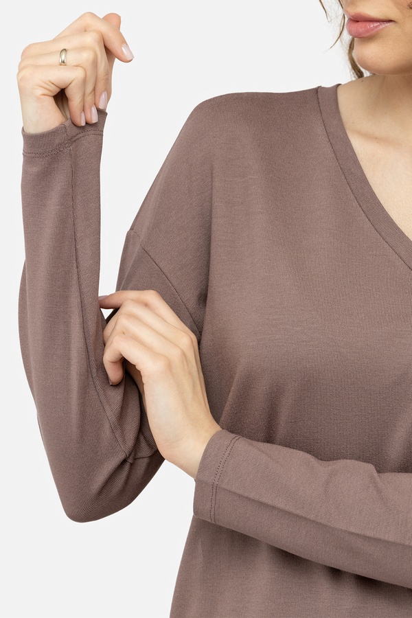 Жіночий пуловер 42 колір капучино ЦБ-00242072 SKT000963392 фото
