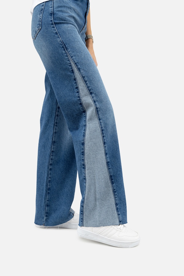 Жіночі джинси palazzo 48 колір синій ЦБ-00247196 SKT000986436 фото