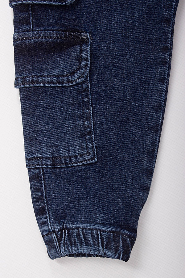 Джогеры джинсовые на мальчика 116 цвет синий ЦБ-00173229 SKT000579277 фото