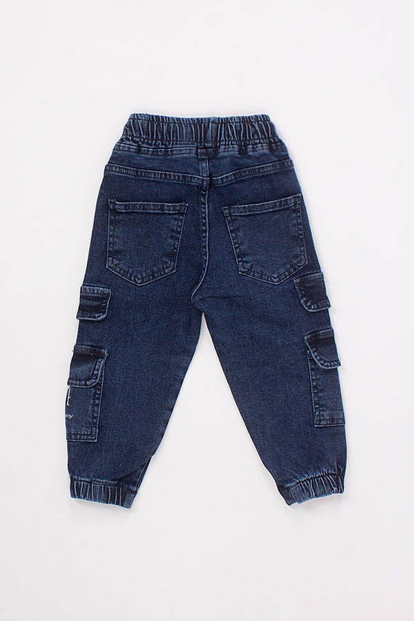 Джогеры джинсовые на мальчика 116 цвет синий ЦБ-00173229 SKT000579277 фото