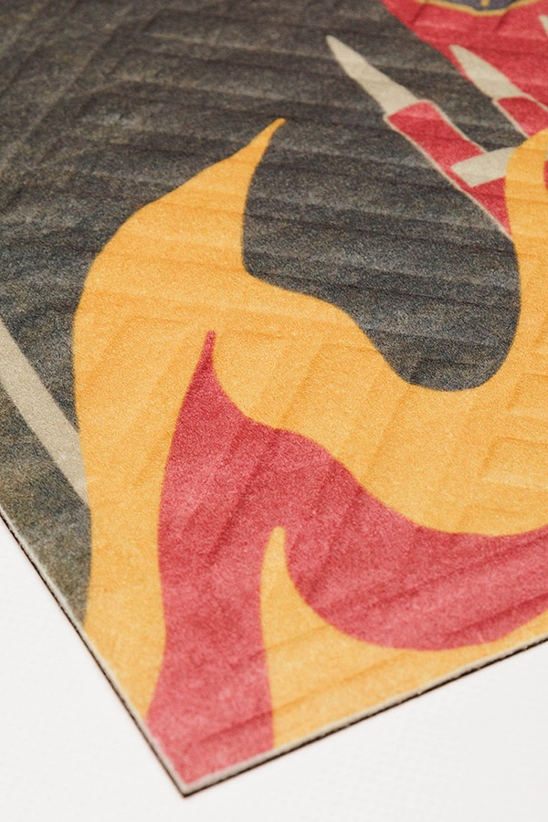 Придверний килимок з дизайном "А мені подобається як воно горить" колір різнокольоровий ЦБ-00203591 SKT000874282 фото