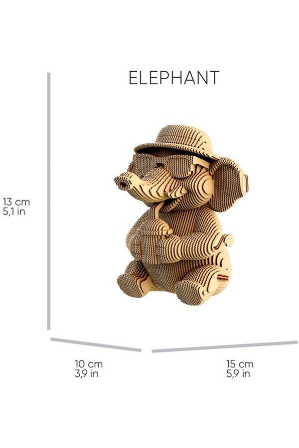Картонный конструктор "Cartonic 3D Puzzle SAFARI TRIO" Cartonic CARTTRIOSAF ЦБ-00287129 фото