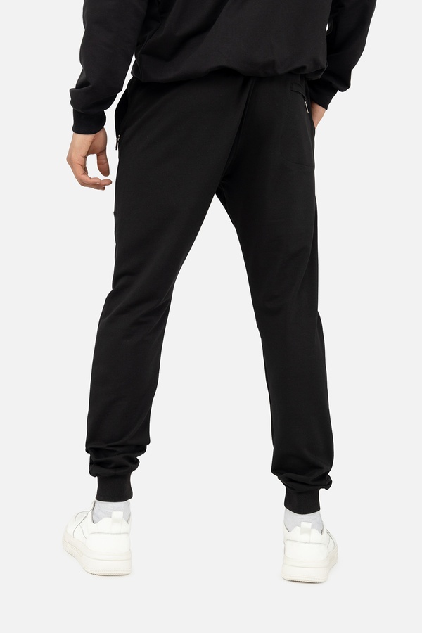 Чоловічі спортивні штани 44 колір чорний ЦБ-00245742 SKT000982591 фото