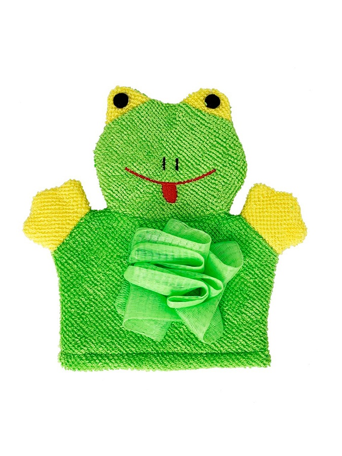 Мочалка-перчатка "Лягушка" цвет зеленый ЦБ-00228484 SKT000929447 фото