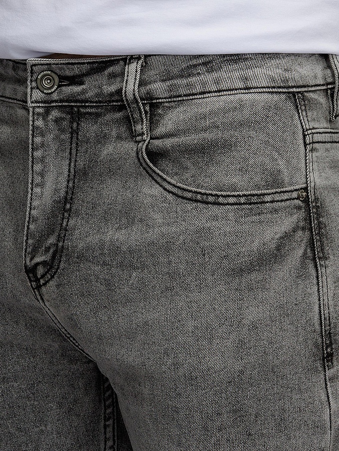 Чоловічі джинси мом 56 колір сірий ЦБ-00217687 SKT000903062 фото