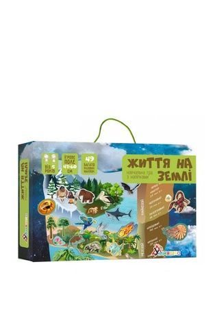 Игра обучающая с многоразовыми наклейками "Жизнь на Земле" УМНЯШКА КП-009 ЦБ-00299574 фото