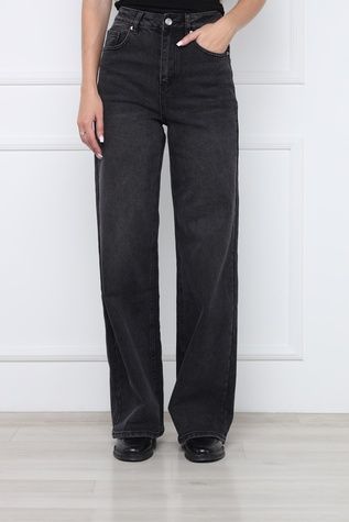 Джинси wide leg жіночі колір сірий 42 ЦБ-00295757 фото