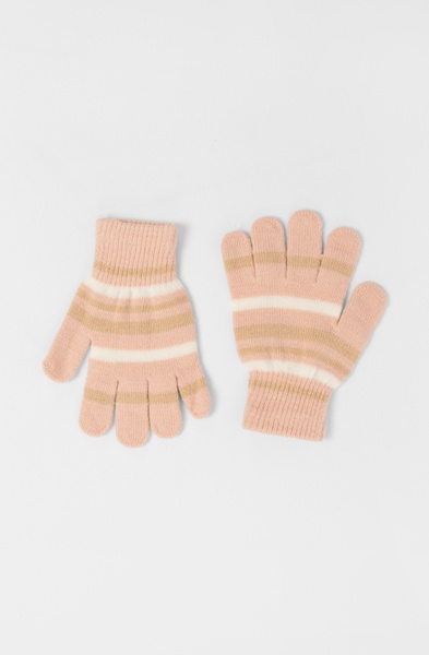 Перчатки для девочки 3 цвет пудровый ЦБ-00230733 SKT000935424 фото