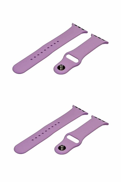 Ремінець силіконовий для Apple Watch Sport Band розмір S колір №07 колір бузковий ЦБ-00195346 SKT000856866 фото