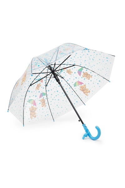 Прозора парасолька для дівчинки колір блакитний ЦБ-00249348 SKT000991102 фото