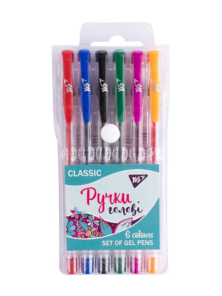 Ручки гелеві "Classic" колір різнокольоровий ЦБ-00139625 SKT000491652 фото