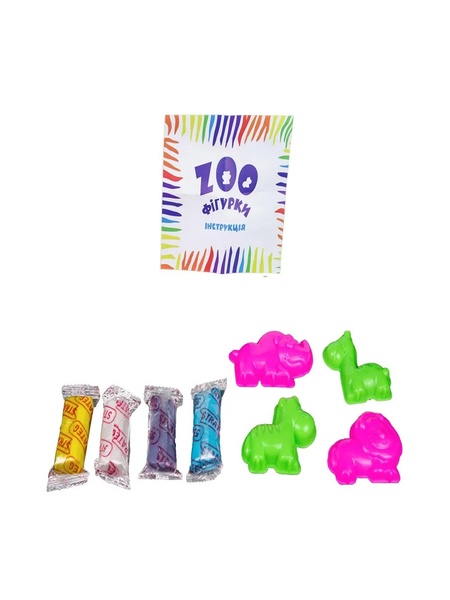 Набір для творчості "ZOO фігури" колір різнокольоровий ЦБ-00215407 SKT000898518 фото