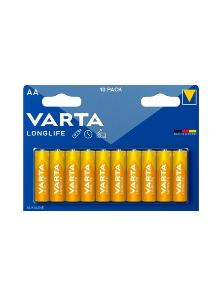 Батарейки лужні VARTA LONGLIFE AAA BLI 4 ALKALINE, ціна за 1 шт. колір різнокольоровий ЦБ-00220359 SKT000909448 фото