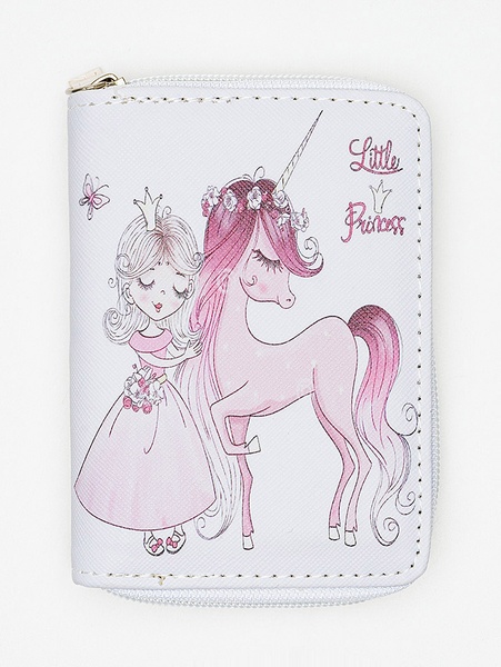 Гаманець для дівчинки "Принцеса з єдинорогом" колір білий ЦБ-00219700 SKT000907905 фото