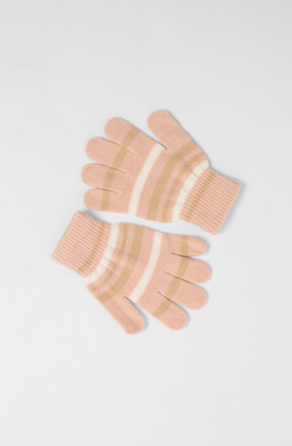 Перчатки для девочки 3 цвет пудровый ЦБ-00230733 SKT000935424 фото
