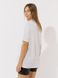 Жіноча подовжена футболка регуляр 44 колір світло-сірий ЦБ-00216954 SKT000901791 фото 3