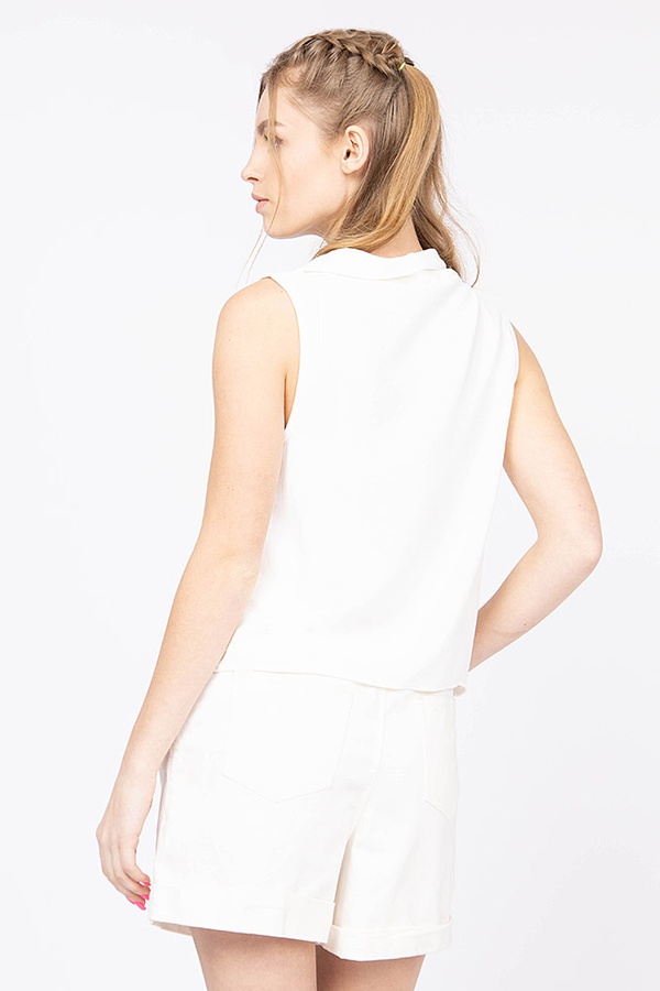 Блуза жіноча 40 колір білий ЦБ-00174732 SKT000584675 фото