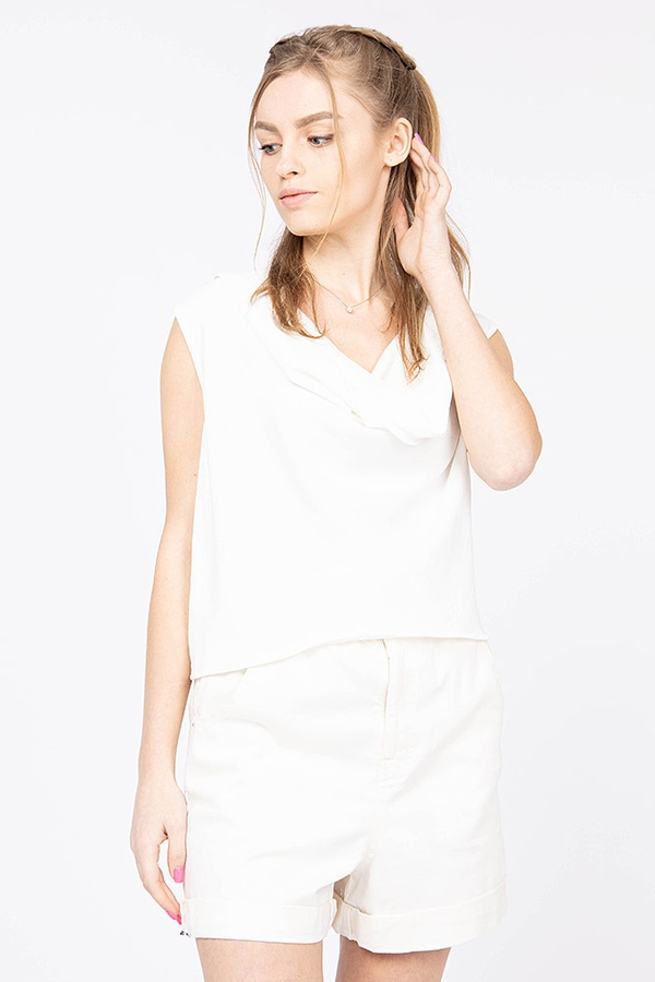 Блуза жіноча 40 колір білий ЦБ-00174732 SKT000584675 фото