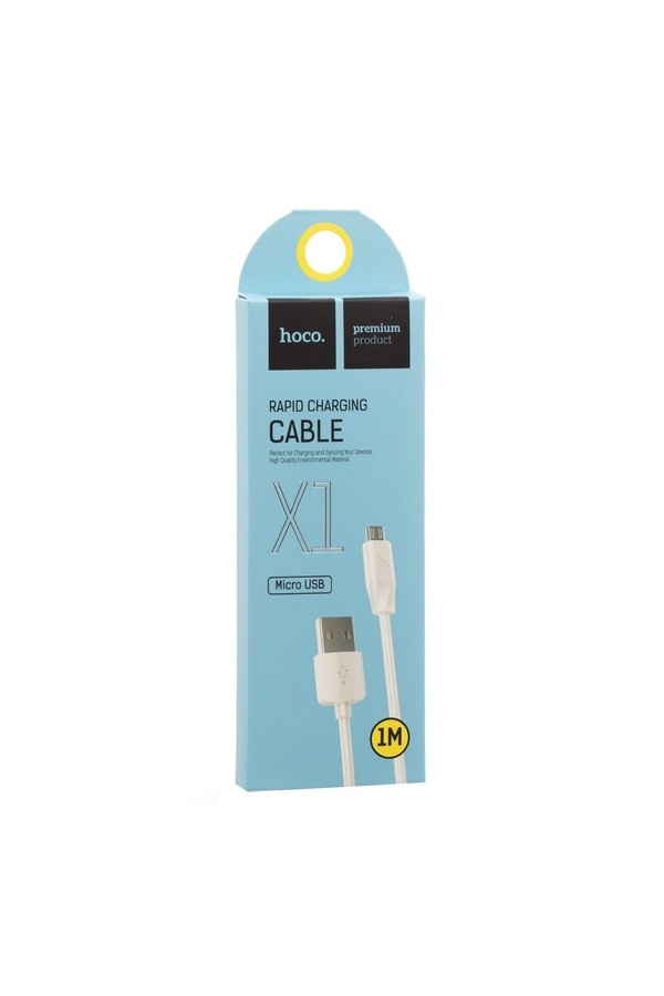 USB кабель Hoco X1 Micro 2.1A 1 м колір білий ЦБ-00200469 SKT000868560 фото