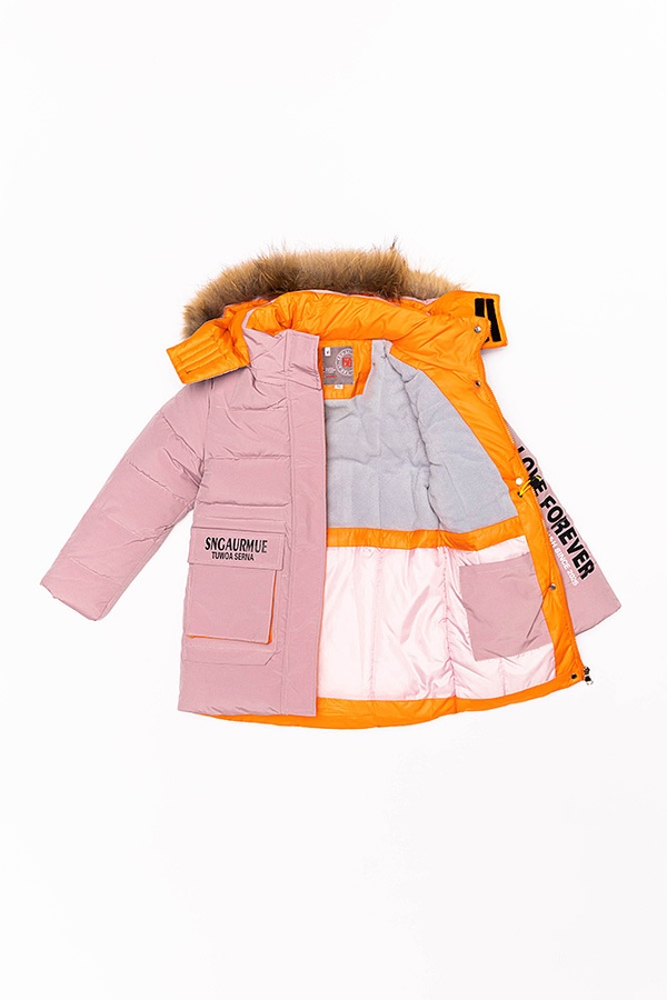 Куртка на дівчинку 140 колір світло-рожевий ЦБ-00196516
