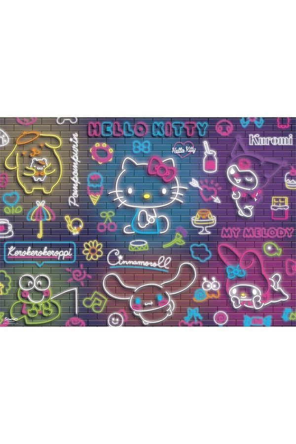 Пазлы Trefl &laquo;Неоновая Hello Kitty&raquo; на 500 элементов Trefl 37523 ЦБ-00295360 фото