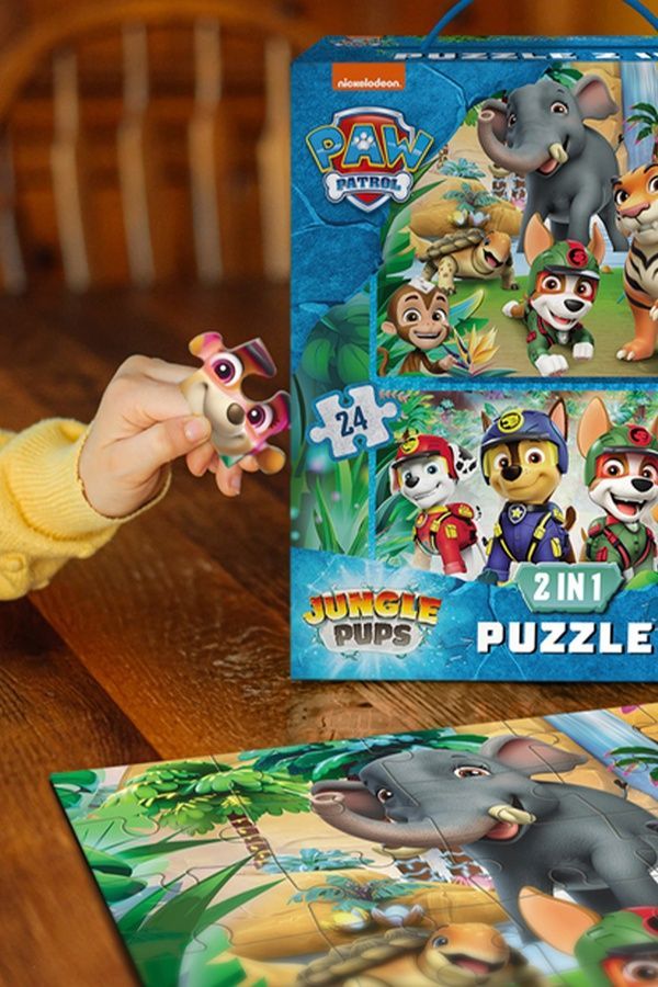 Пазли 2 в 1 Paw Patrol. Пригоди у Джунглях, 60 елементів DoDo 4823115909886 ЦБ-00284363 фото