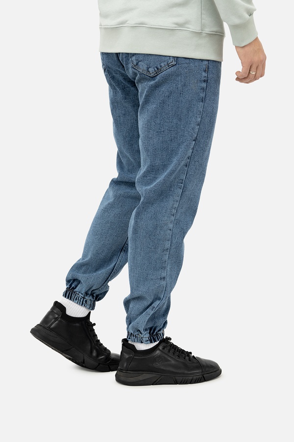 Чоловічі джинсові джогери 44 колір синій ЦБ-00241662 SKT000962339 фото