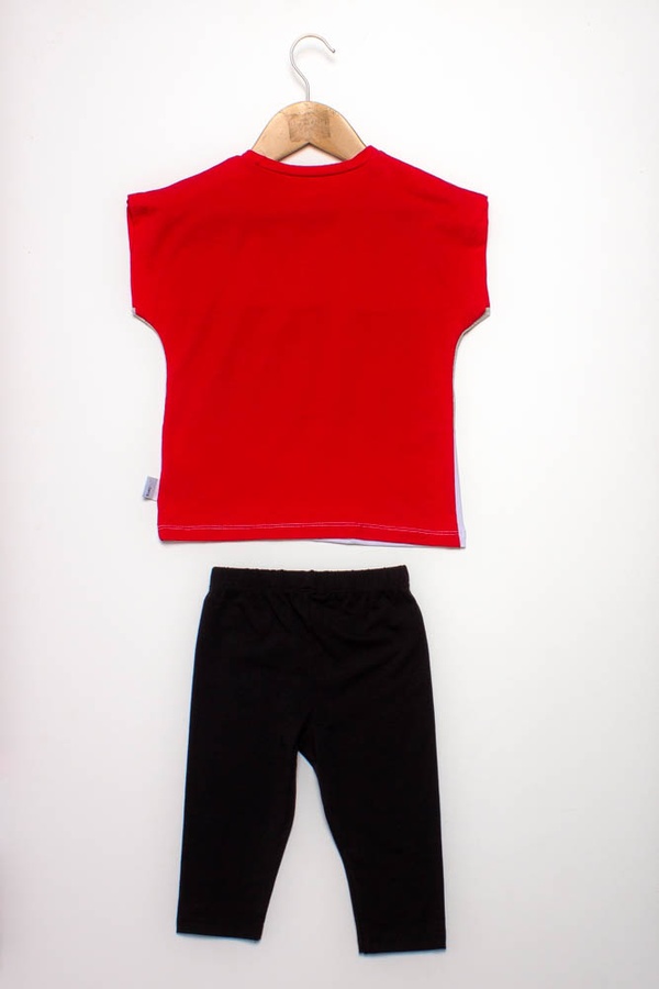 Костюм з шортами на дівчинку 122 колір червоний ЦБ-00151878 SKT000519114 фото