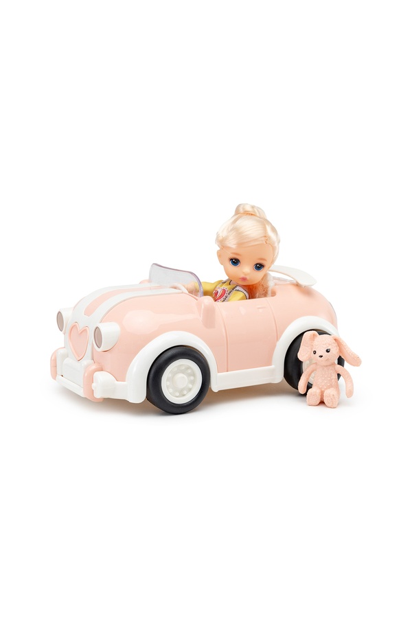 Лялька шарнірна, з машиною та зайчиком колір різнокольоровий ЦБ-00248078 SKT000988550 фото