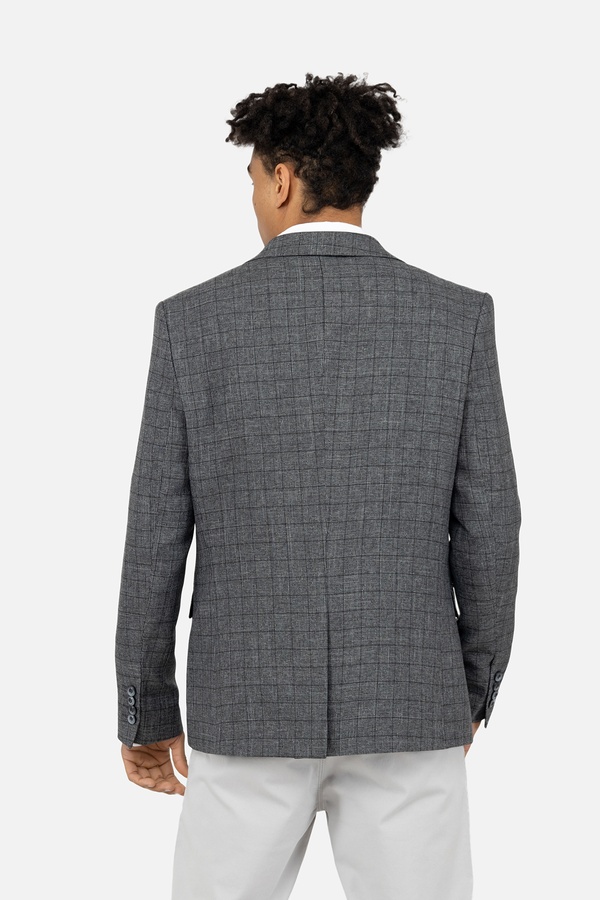 Чоловічий піджак 46 колір темно-сірий ЦБ-00245642 SKT000982352 фото