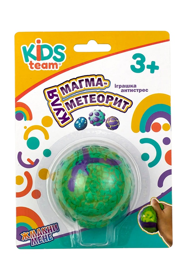 Іграшка антистрес куля магма-метеорит колір зелений ЦБ-00237391 SKT000954030 фото