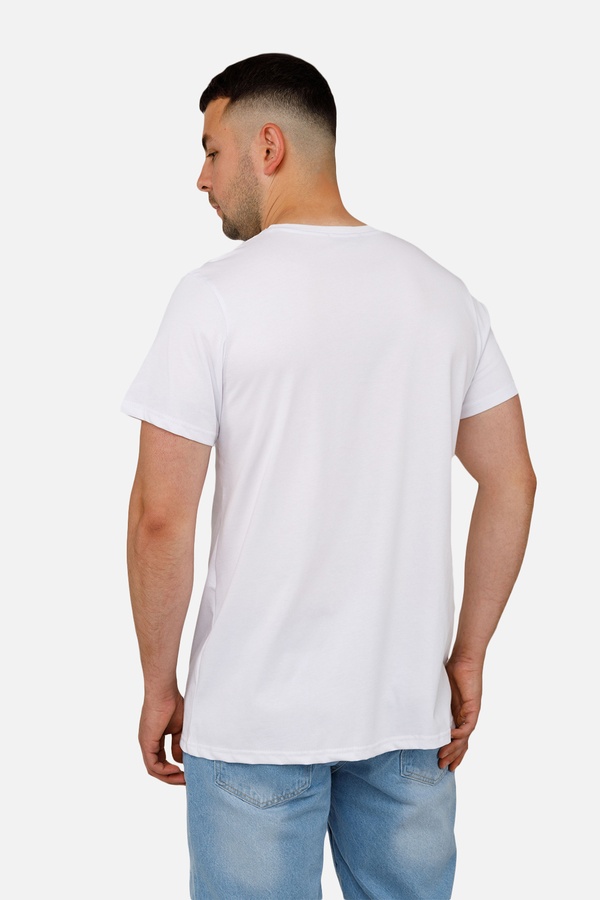 Мужская патриотическая футболка с коротким рукавом 52 цвет белый ЦБ-00253256 SKT001001392 фото