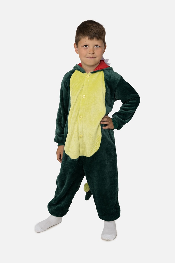 Кигуруми Динозавр для мальчика 152 цвет зеленый ЦБ-00233432 SKT000941457 фото