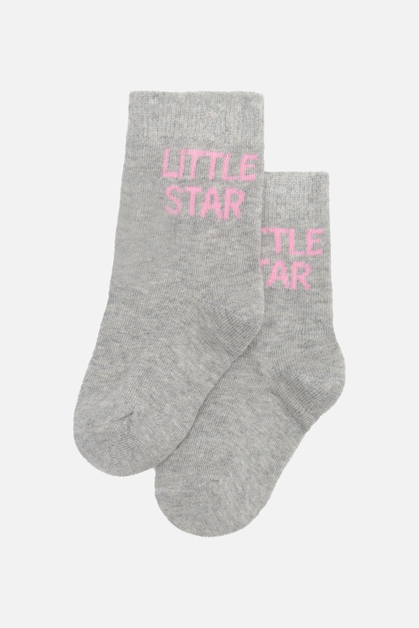 Шкарпетки для дівчинки 21-22 колір сірий ЦБ-00244170 SKT000978092 фото