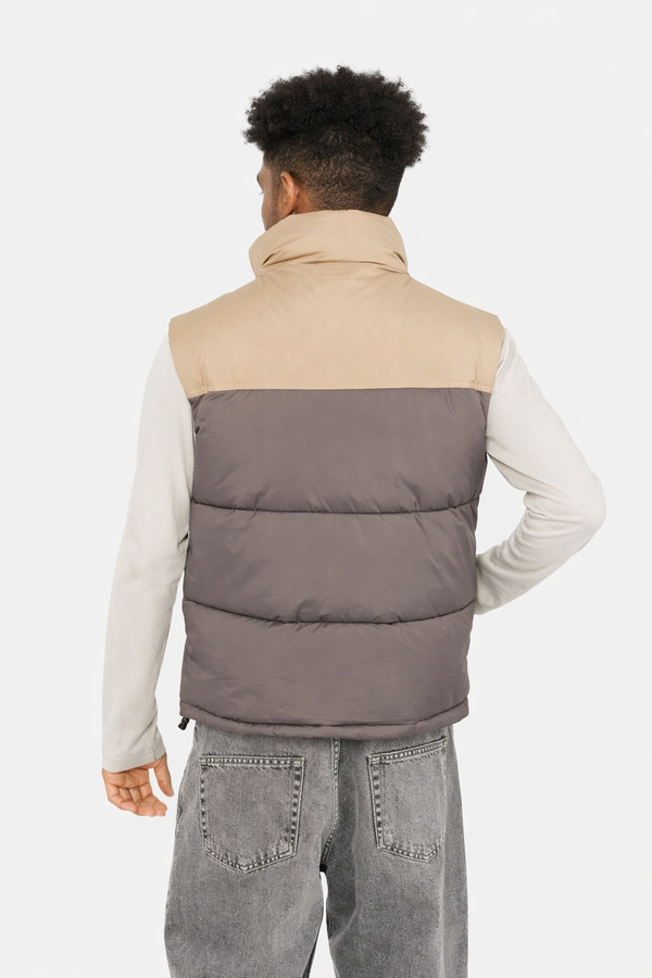 Чоловічий утеплений жилет колір графіт 44 ЦБ-00257516 фото