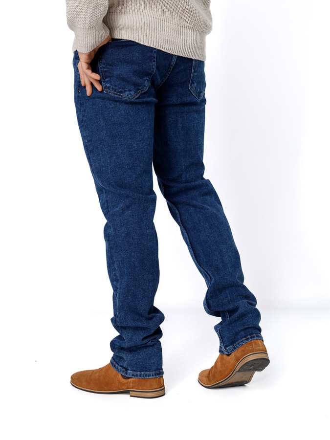 Чоловічі джинси регуляр 46 колір синій ЦБ-00233098 SKT000940570 фото