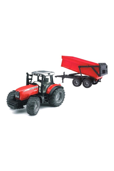 Машинка іграшкова - трактор Масей з причепом колір червоний ЦБ-00250166 SKT000992693 фото